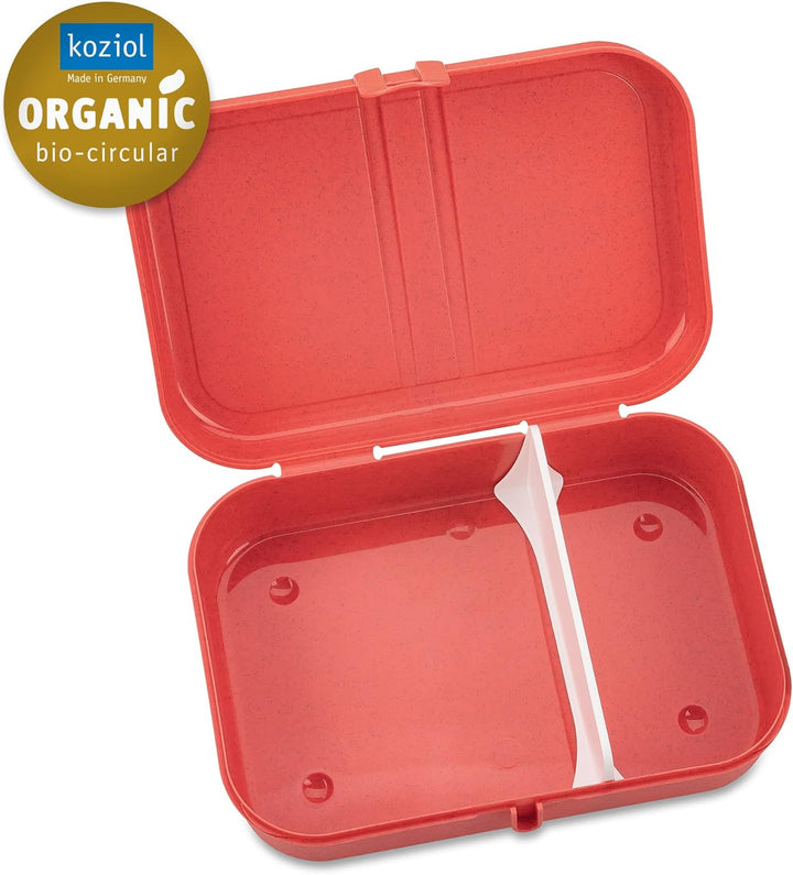 Koziol PASCAL L Lunchbox | mit herausnehmbarem Trennsteg, mit Clipverschluss | biozirkulärer Kunstst