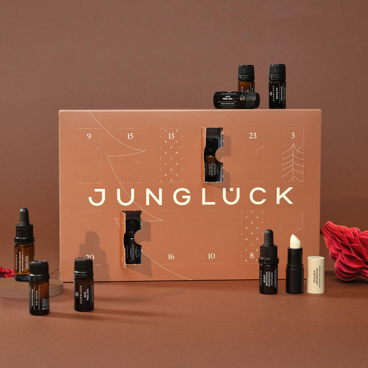 JUNGLÜCK Starter Adventskalender 2025 - Unser Beauty Weihnachtskalender um uns und unsere Produktvie