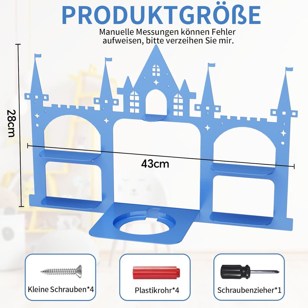 Tonie Regal Burg für Tonie & Toniebox Figuren, Vollständig Magnetisches Kinderzimmer Regal Display S