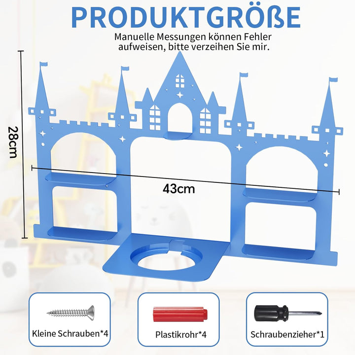 Tonie Regal Burg für Tonie & Toniebox Figuren, Vollständig Magnetisches Kinderzimmer Regal Display S