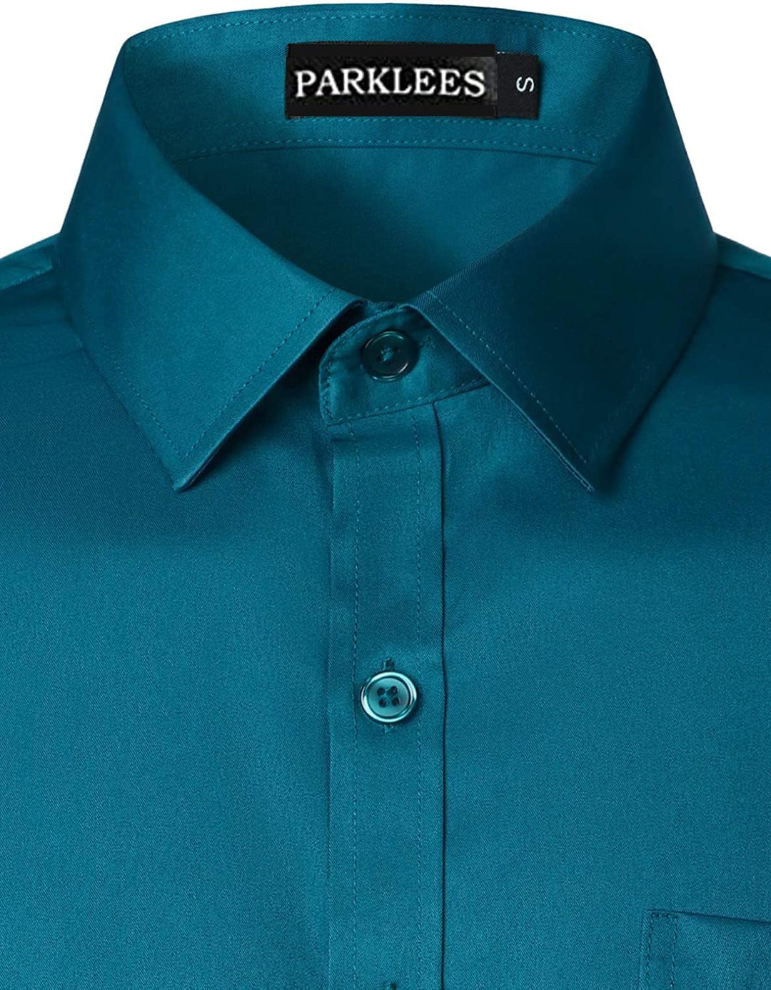 Parklees Herrenhemd, urban, modisch, Freizeit- und Businesshemd, schmale Passform, lange Ärmel, Knop