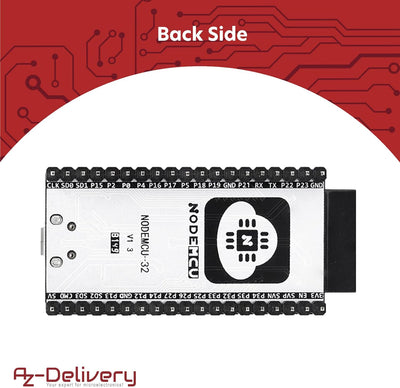 AZDelivery 3 x NodeMCU ESP32 S Kit Bluetooth Audio BLE MCU-Module Development Wifi Board mit 2,4-GHz