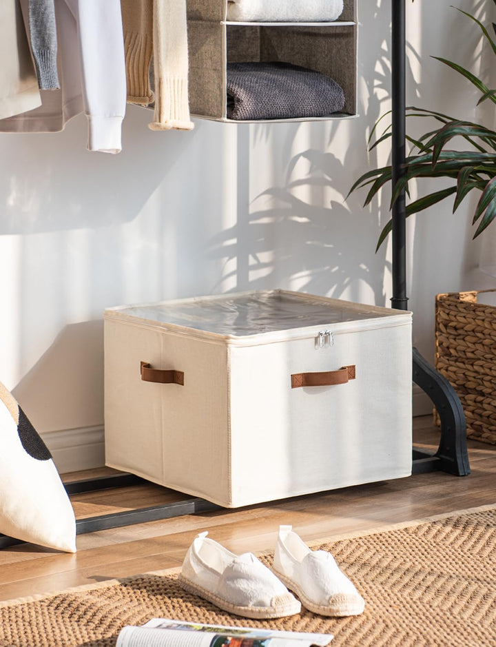 StorageWorks Schuh-Organizer für Schrank, Schuhboxen stapelbar, grosse Schuhorganizer platzsparend f