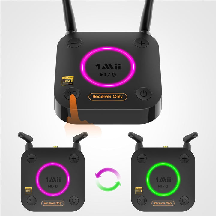 B06Ultra Bluetooth 5.2 Empfänger für LDAC Hi-Res Audio, HiFi Bluetooth Audio Adapter mit Audiophile