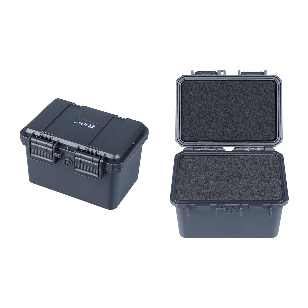 Lykus HC-1430 wasserdichte Mini Koffer Trockenbox mit Schaumstoffeinlage, Innenmasse 14x9x9,3 cm, IP