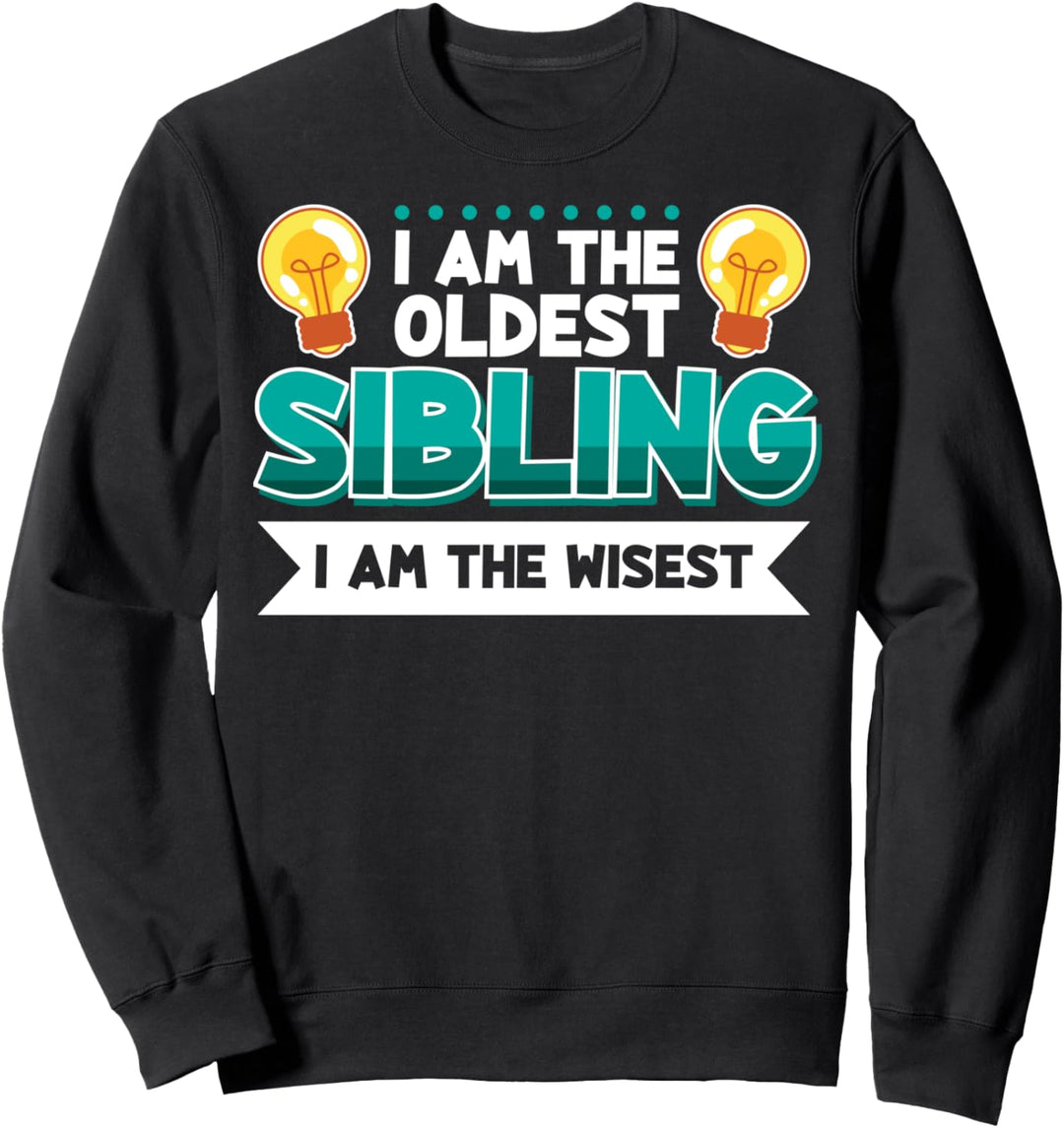 Geschwister Partnerlook Bruder Schwester Wisest Sweatshirt