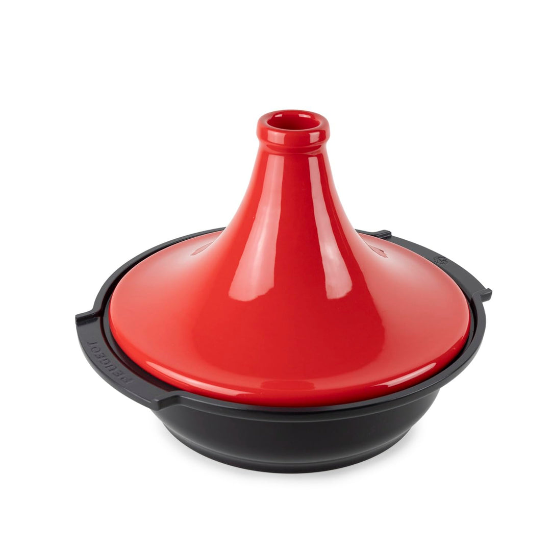 PEUGEOT Tagine, rot, 30 cm, Keramik und Aluminium, Rot