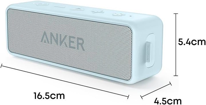 soundcore Anker 2 Portable Bluetooth Speaker with 12W Stereo Sound, BassUp, IPX7 Waterproof, 24-Hour