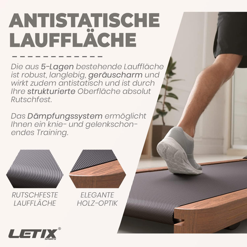 Elektrisches Laufband DeskWalk für zu Hause oder Büro, LCD-Display Motorisiertes Fitnessgerät, Schre