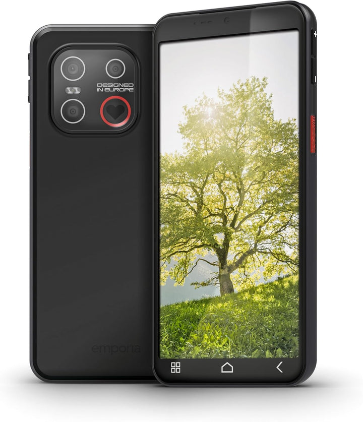 emporiaME.7 Senioren-Smartphone ohne Vertrag, Android 15 Handy mit Notruftaste, 5,45" Touchdisplay,