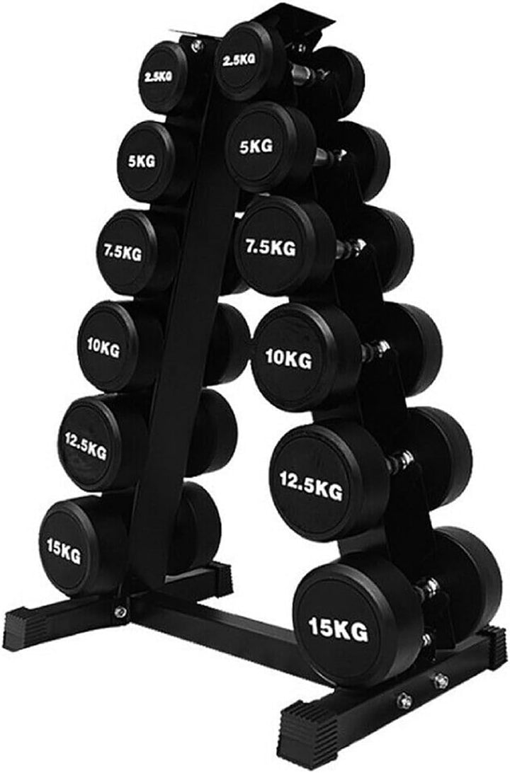 Queiting Hantelständer 6-Tier Kurzhantelständer Gewichteständer Gym Professional Hantelscheibenständ