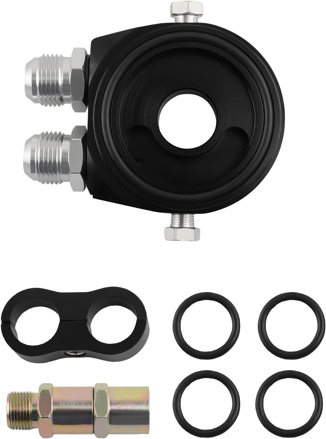 maXpeedingrods Ölkühler 13 reihe AN10 Universal Motor Getriebe Ölkühler 3/4 "UNF16 Schläuche Kit sch