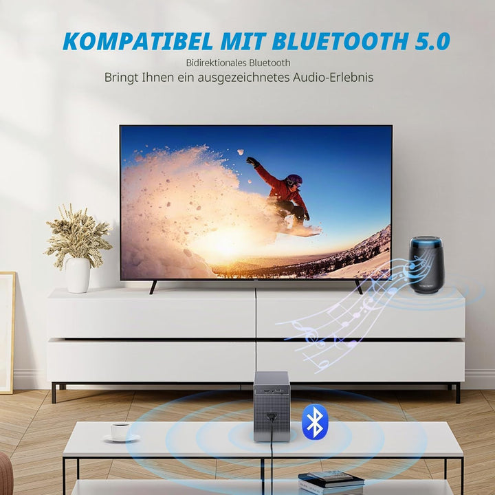 Mini Beamer 4k Heimkino, Mini Projektor 4K Support, Smart Projector Mini Projector TV Portable Video