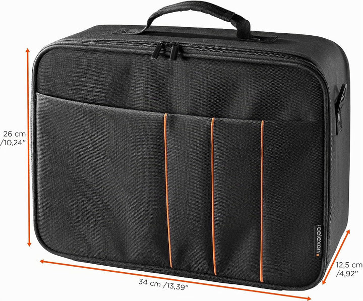 celexon Beamertasche Economy - 32x23x10 cm - Hartschalenrahmen - wasserabweisend & abwaschbar - 100%