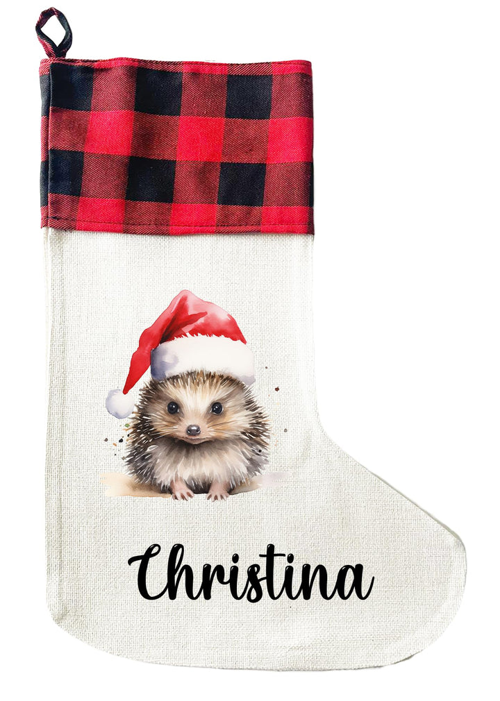 LIEBTASTISCH - Personalisierte Weihnachtssocken mit Tieren - 40cm x 30cm - Weihnachtsstrumpf zum Nik