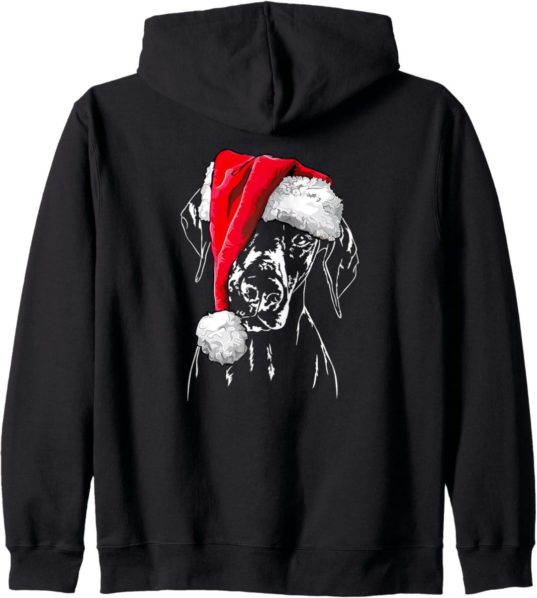 Lustiger Dobermann Weihnachtsmann Weihnachten Hunde Kapuzenjacke