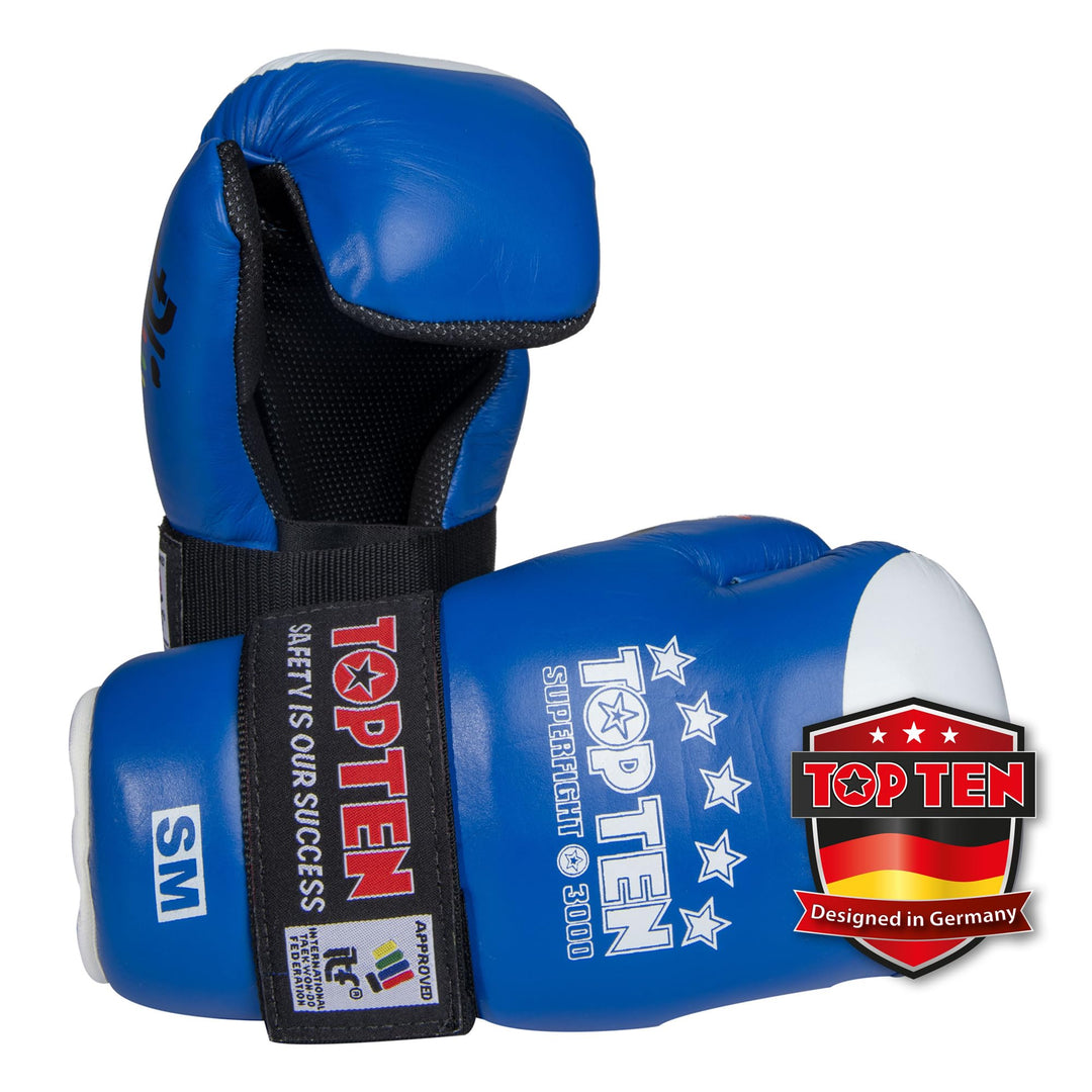 TOP TEN Open Hands „ITF Superfight 3000“, Blau L-XL