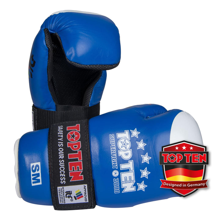 TOP TEN Open Hands „ITF Superfight 3000“, Blau L-XL