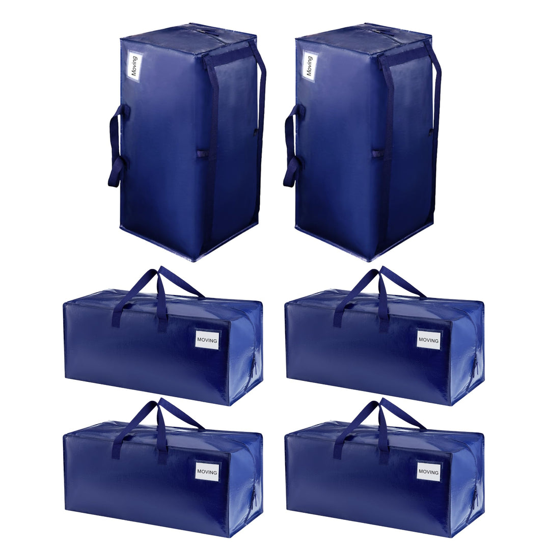 VENO 6-er Pack extra grosse Umzugstaschen mit Rucksackgurten, Umzugshelfer, Starke Griffe und Reissv