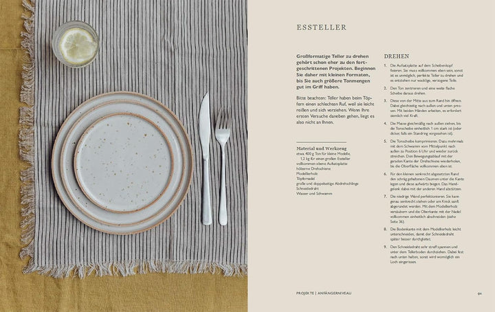 Auf der Scheibe geformt: Keramik für zu Hause – schlicht und chic, Gebundenes Buch