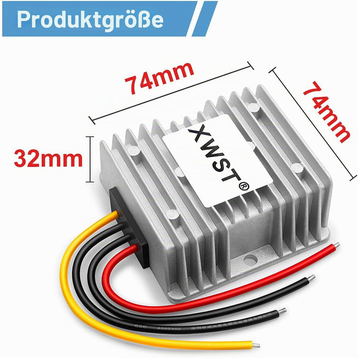 DC 12V auf 24V Spannungswandler 10A 240W Auto Netzteil Wandler Konverter Transformator Trafo Adapter