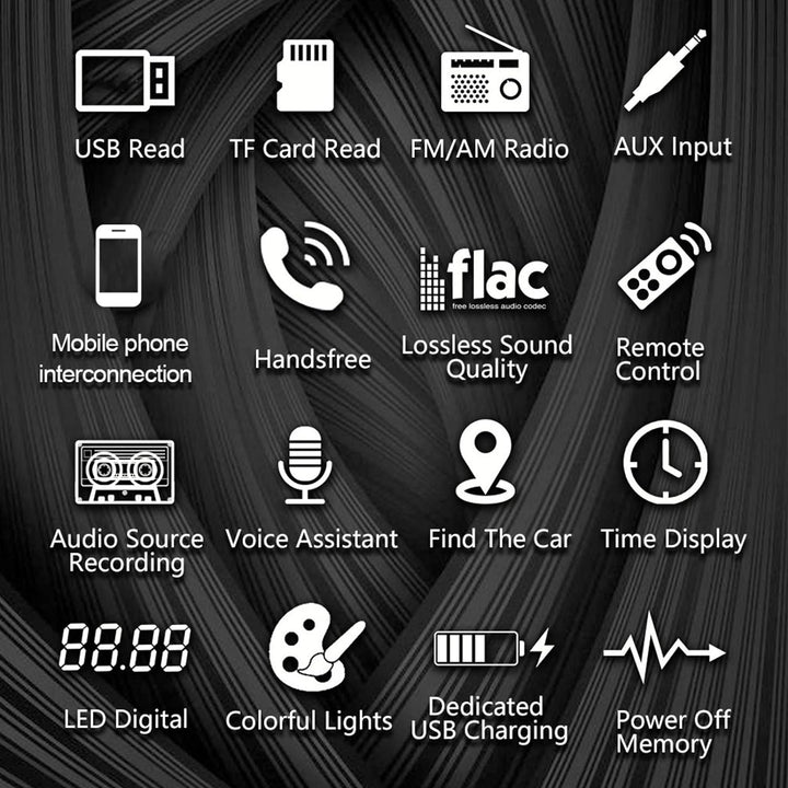 Autoradio Bluetooth Autoradio mit Bluetooth Freisprecheinrichtung, Auto MP3-Player, 12V 1 DIN Blueto