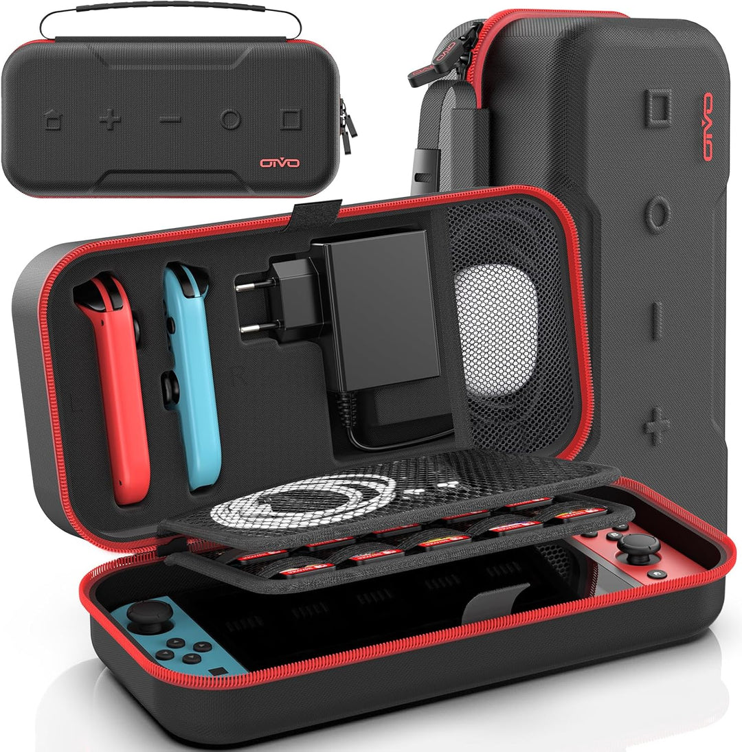 OIVO Switch Tasche kompatibel mit Nintendo Switch/OLED-Modell, Grosse Switch Tragetasche für Joycon