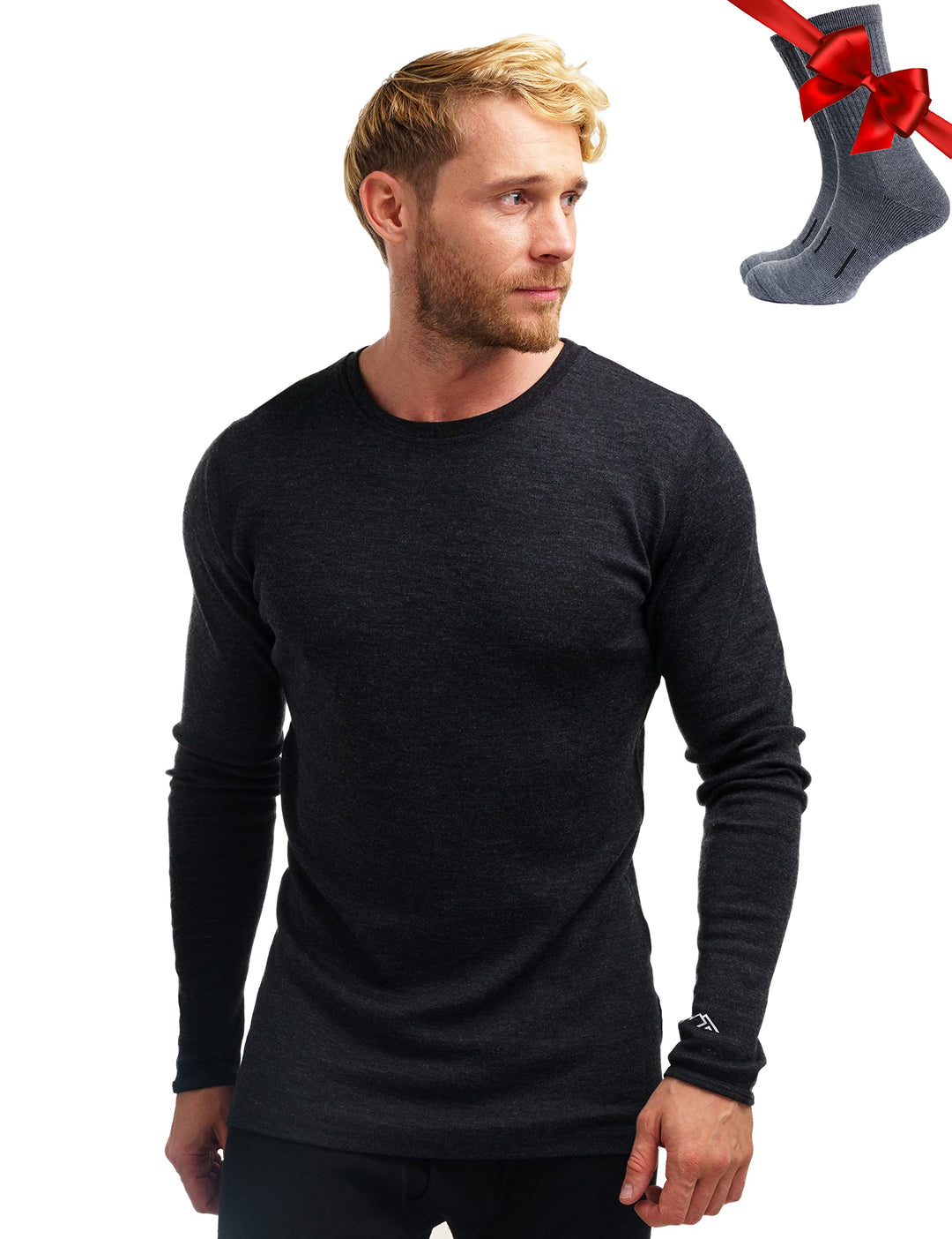 100% Merino Unterwäsche Herren - Merino Langarmshirt Herren Atmungsaktiv Und Feuchtigkeitsableitend