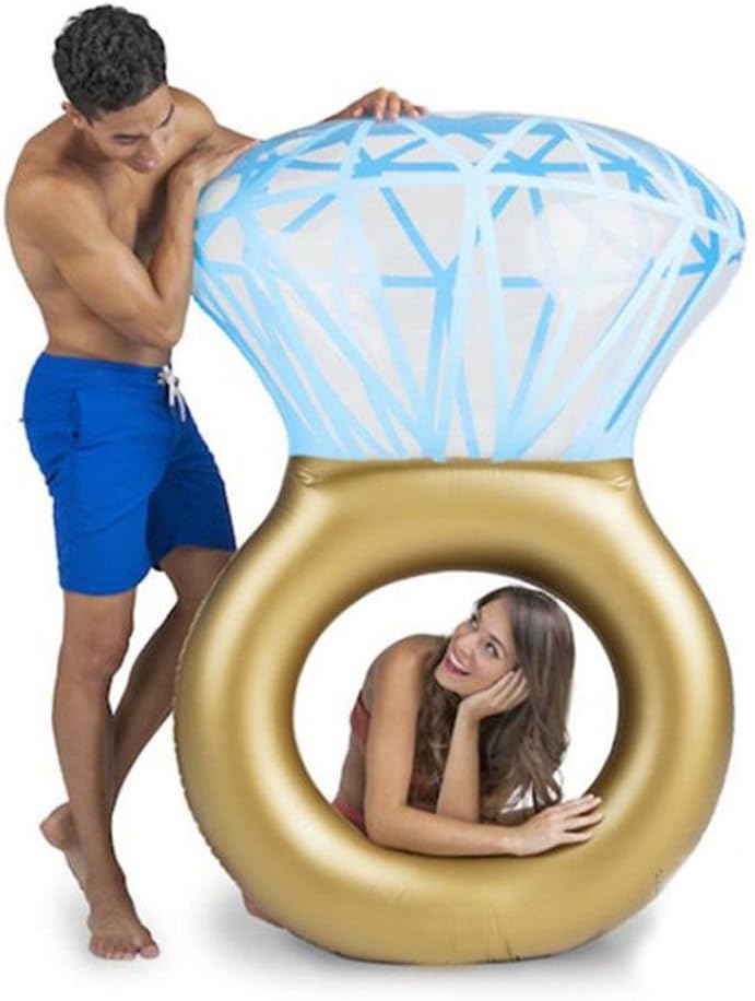 Aufblasbare Pool Luftmatratze, Haltbar Rund mit Griff Aufblasbarer Schwimmreifen Luftmatratze Aufbla