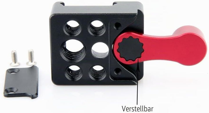 NATO Clamp,NICEYRIG NATO Lock Klemme mit Quick Release Sicherheitsschiene 7cm für LED Video Licht, M