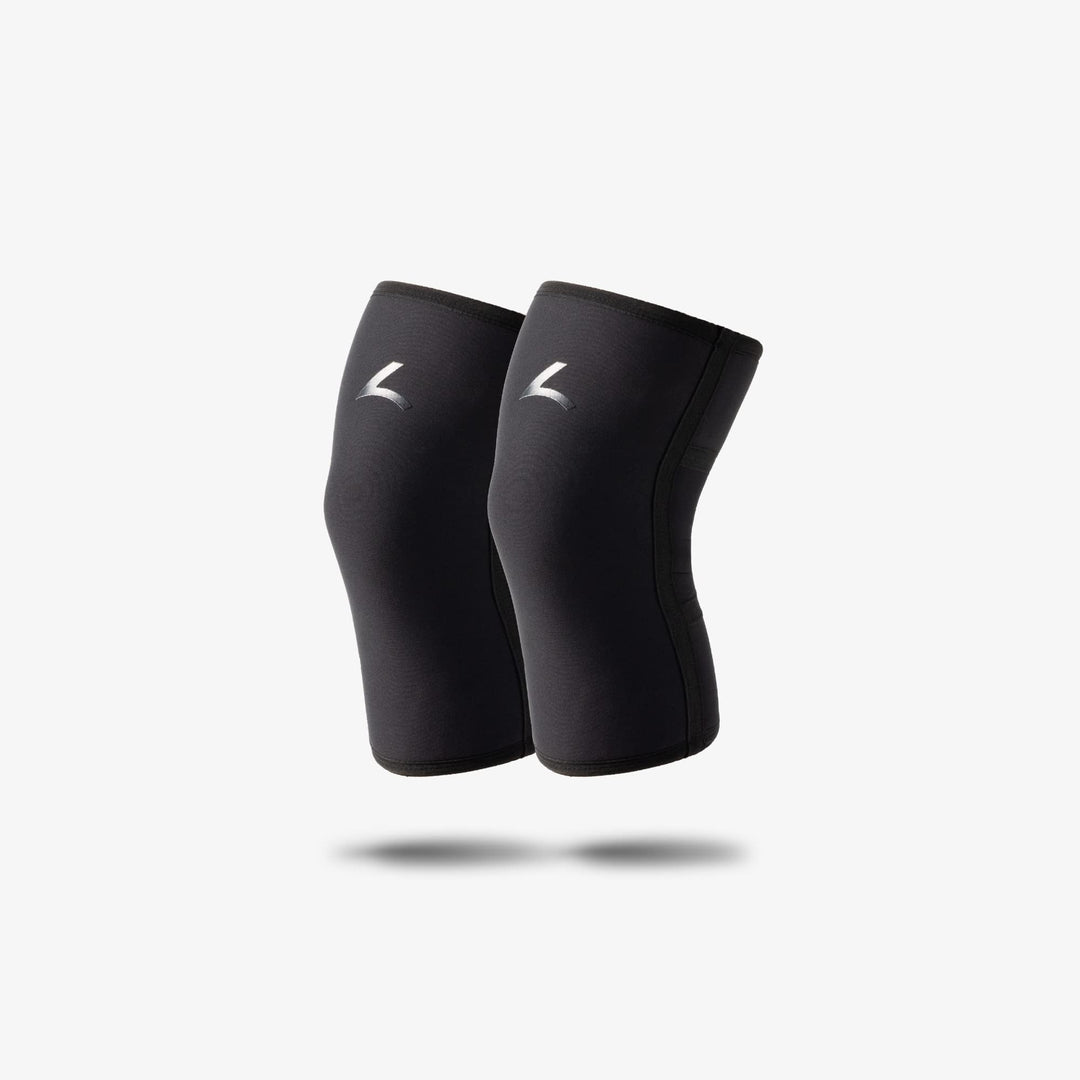 reeva Unisex-Adult Powerlifting Sleeves-7mm Knee Sleeve L Schwarz, L Schwarz