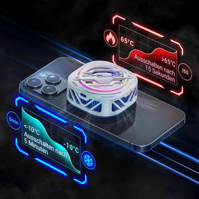 Black Shark Magnetischer Handy-Kühler, RGB-Ventilator, tragbarer leichter Handy-Kühlventilator, Tele