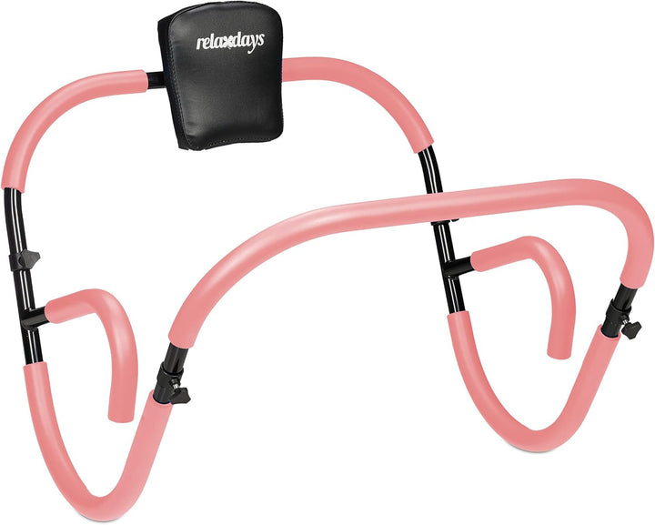Relaxdays Bauchtrainer AB Roller, Bauchmuskeltrainer, faltbar, HxBxT: 66 x 70 x 70 cm, Sixpack Fitne