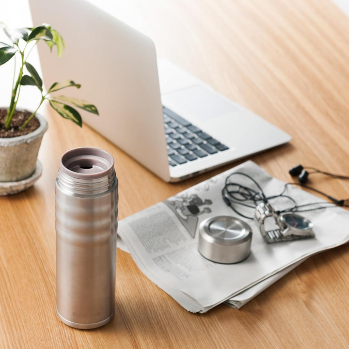 Kyocera TWIST TOP - isolierte Trinkflasche mit keramischer Innenbeschichtung | schadstoff-frei | aus