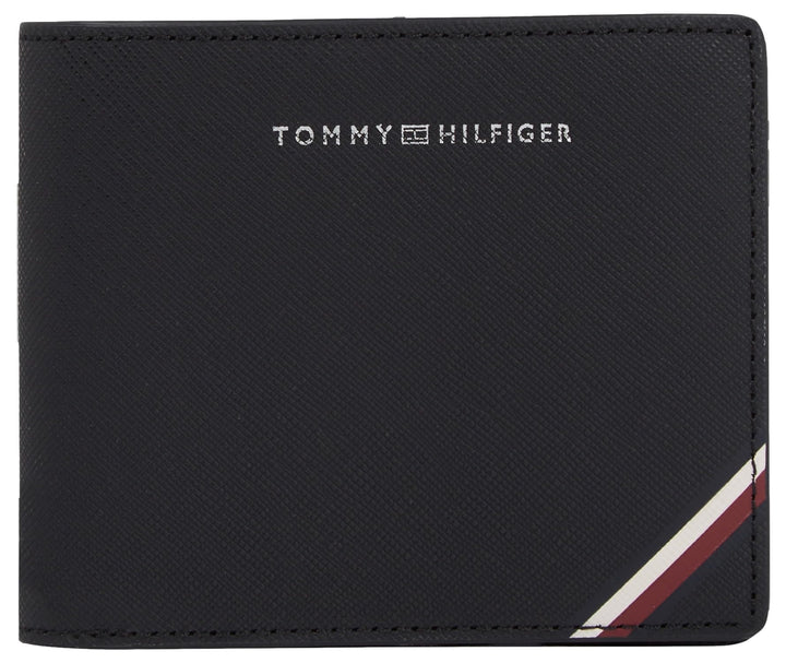 Tommy Hilfiger Herren Portemonnaie Central Cc aus Leder, Schwarz (Black), Onesize, Schwarz