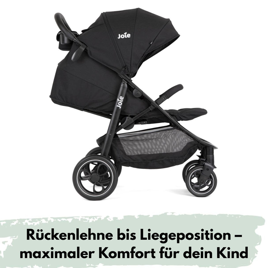 Joie Litetrax Buggy Set mit Thermo-Fusssack | Komfortabler Sportwagen für Stadt & Gelände, Flex-Fede