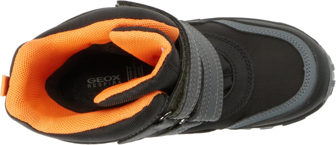 Geox Jungen J Himalaya Boy B AbxAnkle Boot 30 EU Black Orange, 30 EU Black Orange