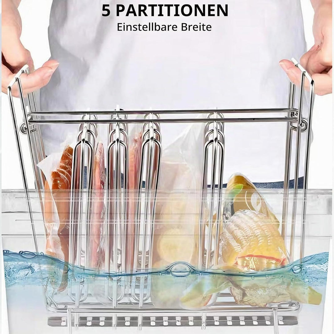 Sous Vide Behälter 12L, Sous Vide Container mit Deckel, Thermohülle und Rack, Multifunktionaler Tran