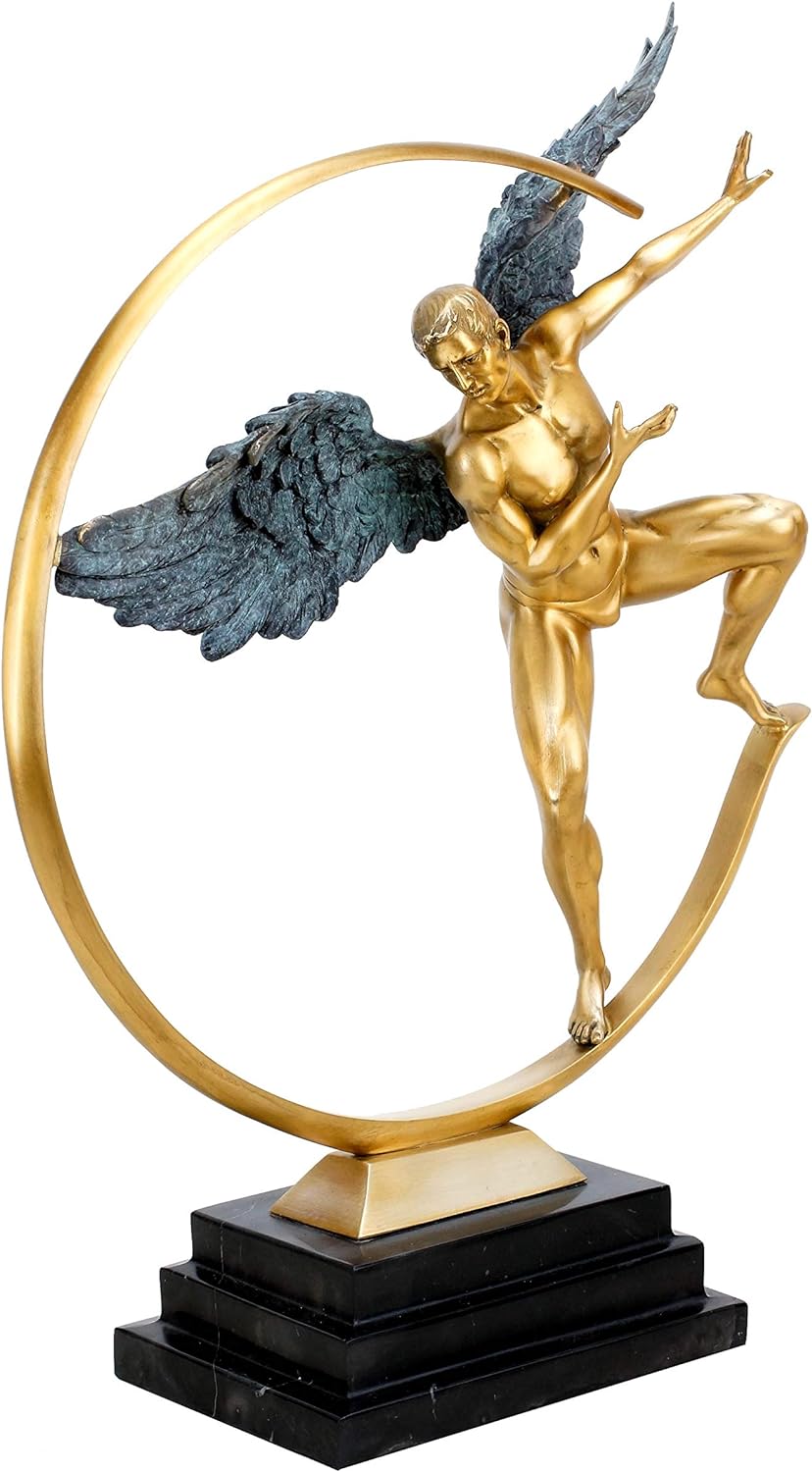 Kunst &amp; Ambiente - Guardian Angel - Limitierte Engelsfigur aus Bronze - Engel - signiert Martin Klei