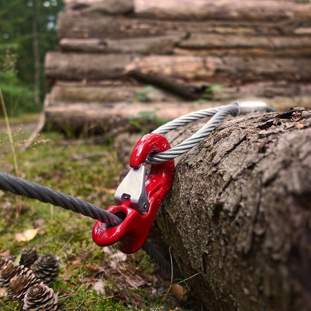 Chokerseil mit Schlaufen, Rückeseil – Forstseil mit Gleithaken | 10mm – 16mm | 0,5m – 50m | Ø10mm /