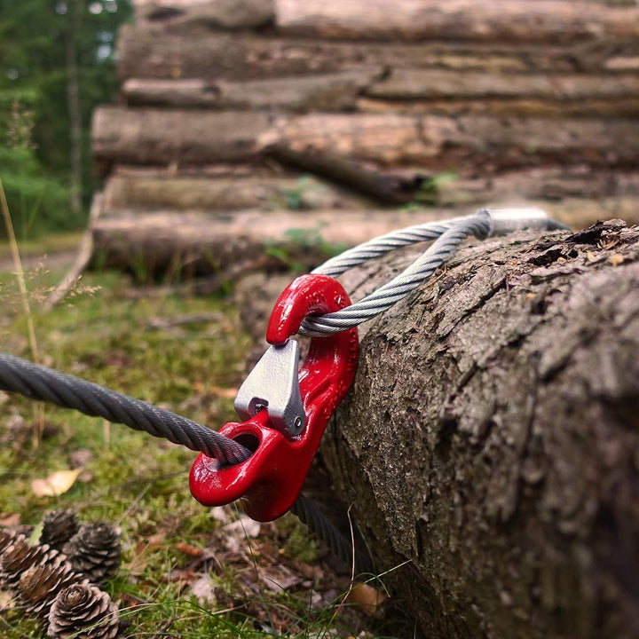 Chokerseil mit Schlaufen, Rückeseil – Forstseil mit Gleithaken | 10mm – 16mm | 0,5m – 50m | Ø10mm /