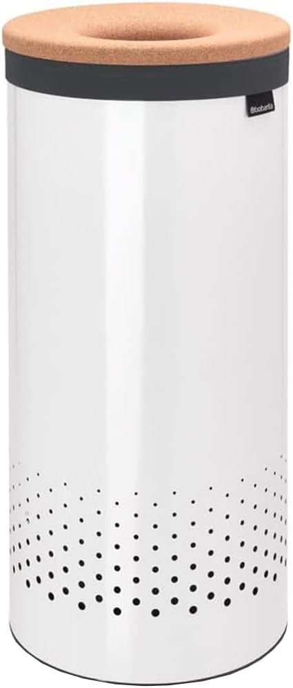 Brabantia - Wäschekorb - Quick-Drop-Öffnung - Perfekt sitzenden Baumwollwäschesack - Korrosionsfrei