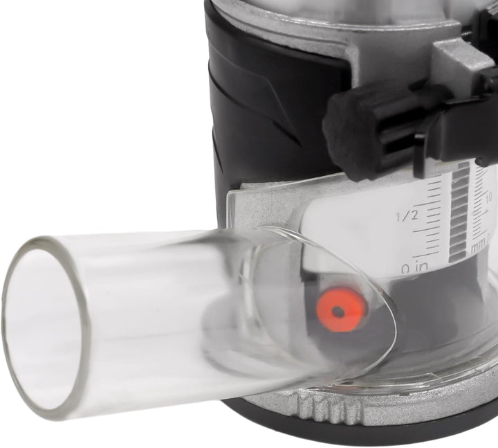 2000W Elektrischer Trimmfräser, 40.000r/min Oberfräse mit 15 Fräser-Bits Staubschutzhaube für Nuten