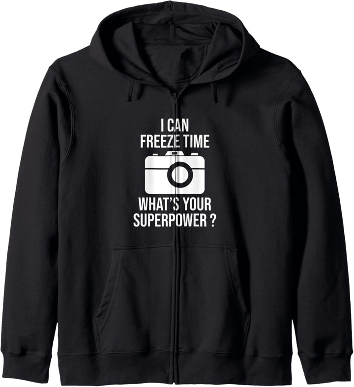 I Can Freeze Time – lustiges Geschenk für Fotografen Kapuzenjacke