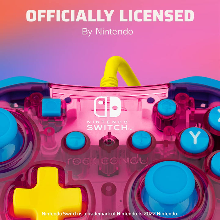 PDP Rock Candy verkabelt Gaming Switch Pro Controller - Official License Nintendo - OLED / Lite Comp