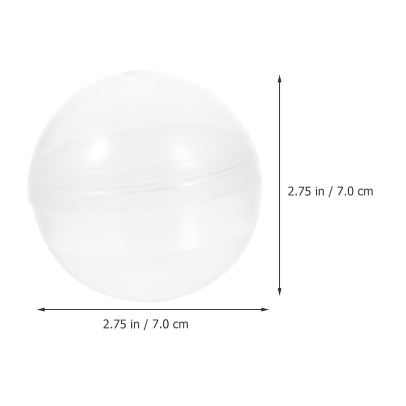 PRETYZOOM 20 Stück Klauenmaschinenbälle Transparent 2.76In Befüllbare Kunststoffkugeln Für Spielzeug