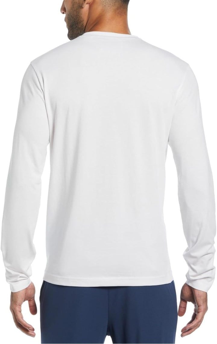 Original Penguin Herren Long Sleeved Small Embroidered Logo T-Shirt XXL Hellweiss, 118, XXL Hellwei&