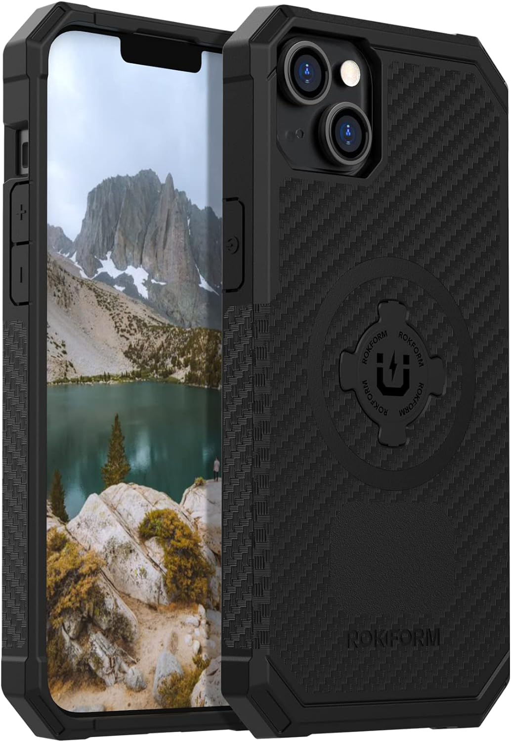 Rokform - iPhone 14 Plus Hülle, Rugged Serie, magnetisch + MagSafe kompatibel, iPhone Cover mit RokL
