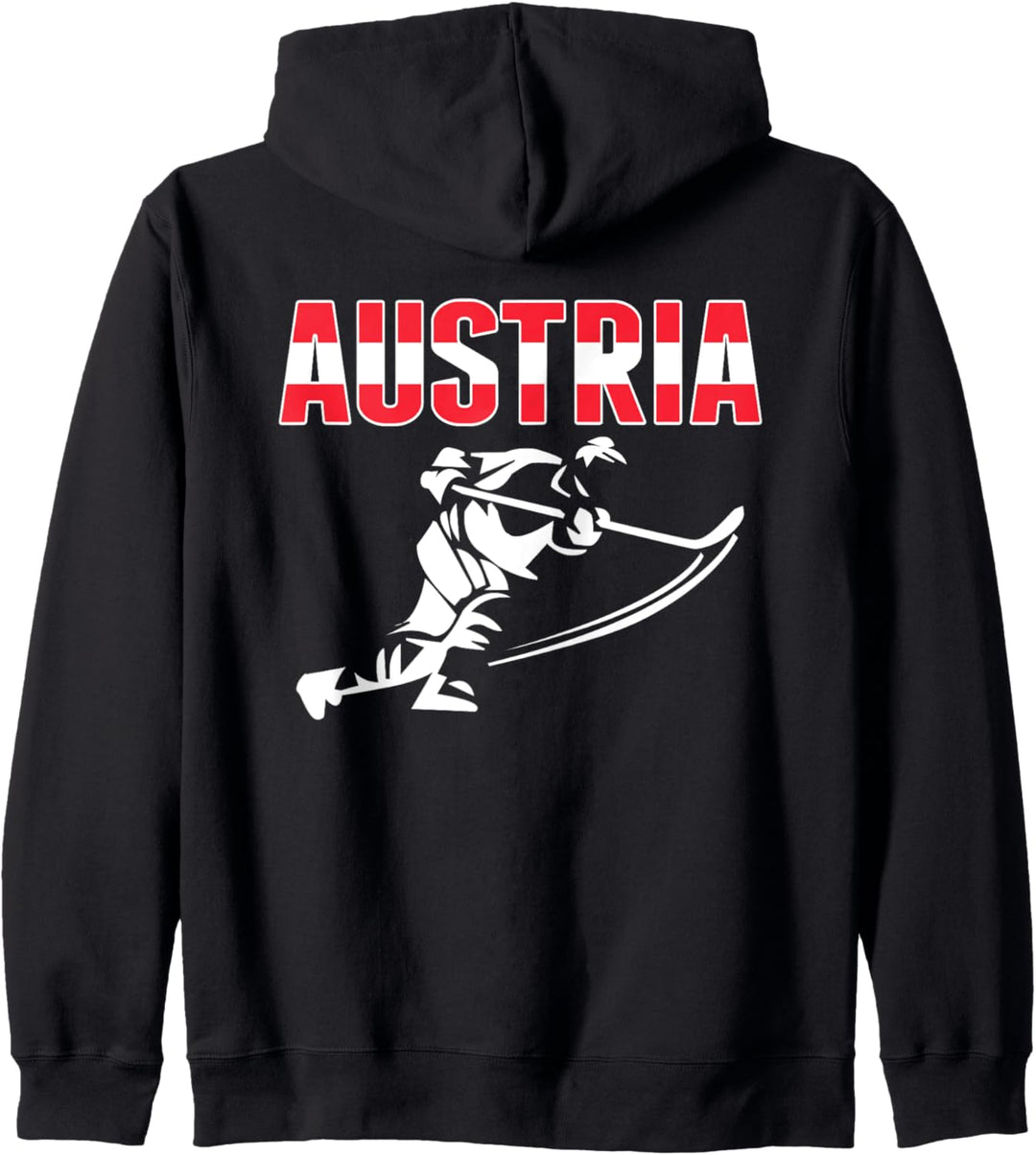 Österreich Eishockey Fans Trikot Österreich Flagge Hockeyschläger Kapuzenjacke