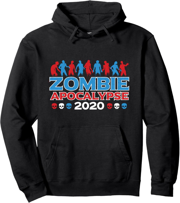 Zombie apocalypse 2020 funny election halloween costume Pullover Hoodie